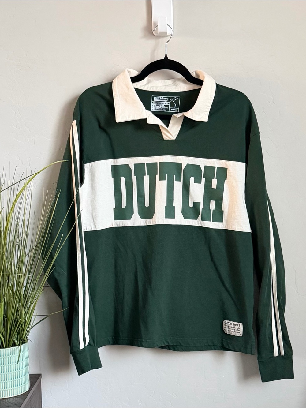 Dutch Bros Green and White Logo Tee